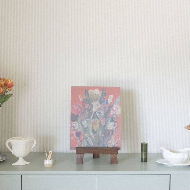 Small Dark Wood Folding Easel