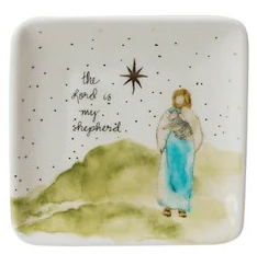 Stoneware Holiday Square Dish