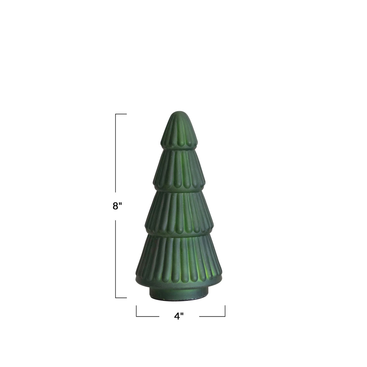 Matte Green Mercury Glass Tree