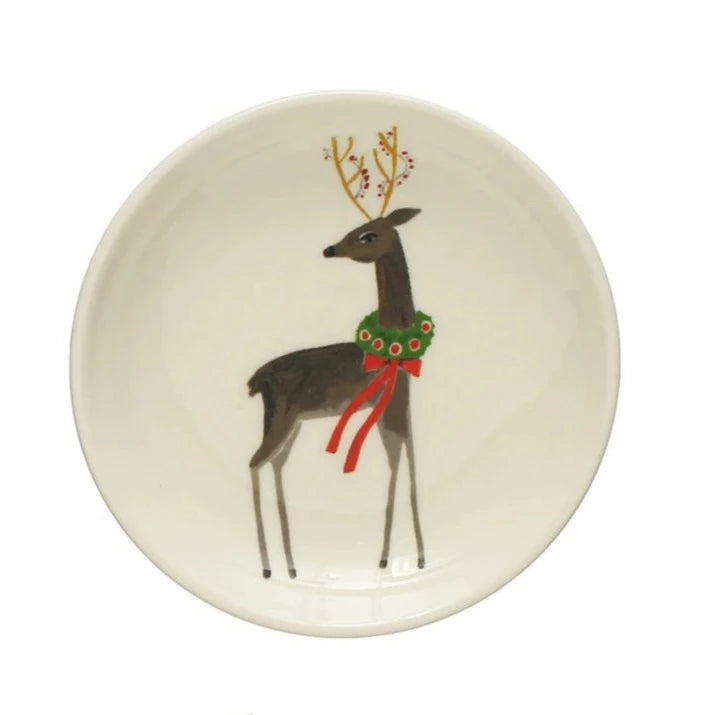 Stoneware Plate w/ Holiday Image