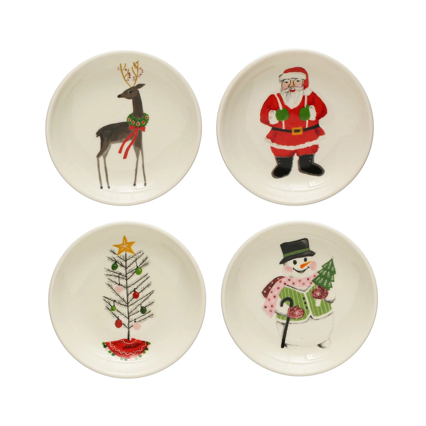 Stoneware Plate w/ Holiday Image