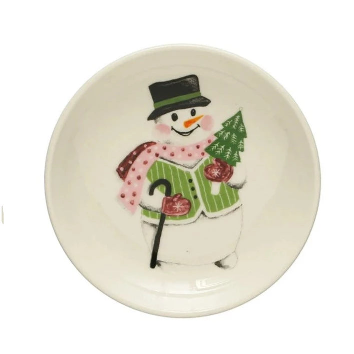 Stoneware Plate w/ Holiday Image
