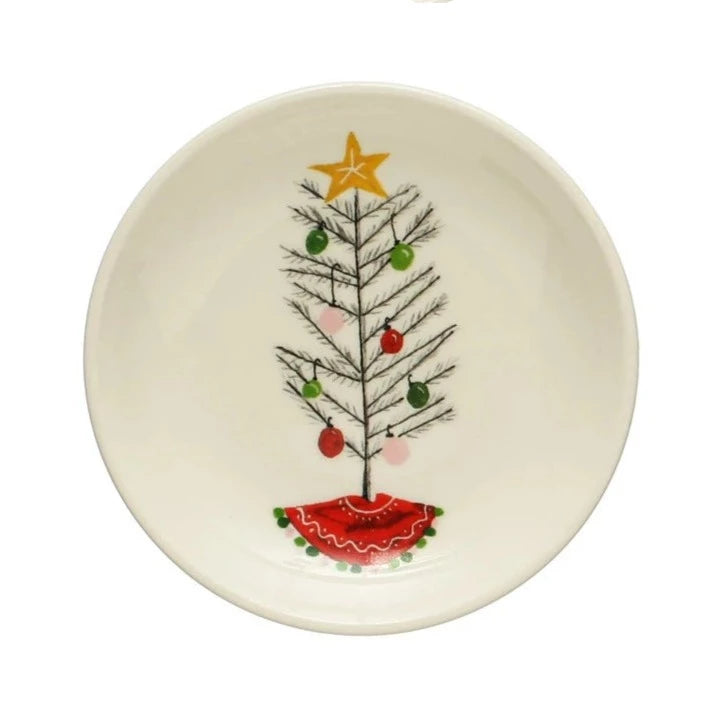 Stoneware Plate w/ Holiday Image