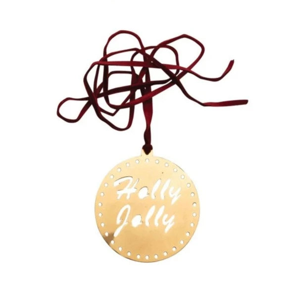Metal Gift Topper w/ Holiday Saying
