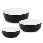 Black and White Enamel Bowls