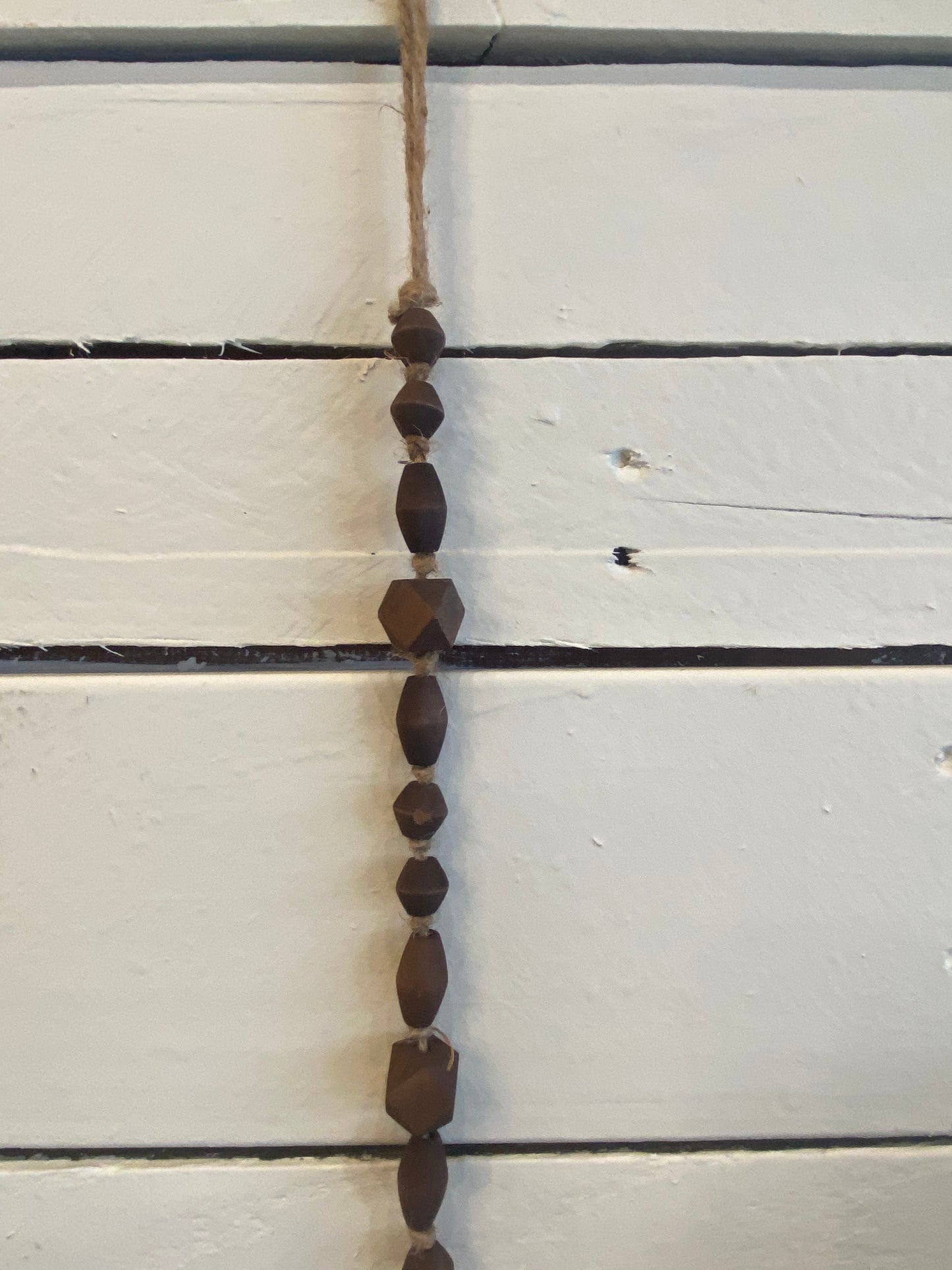Geometric shape wood garland
