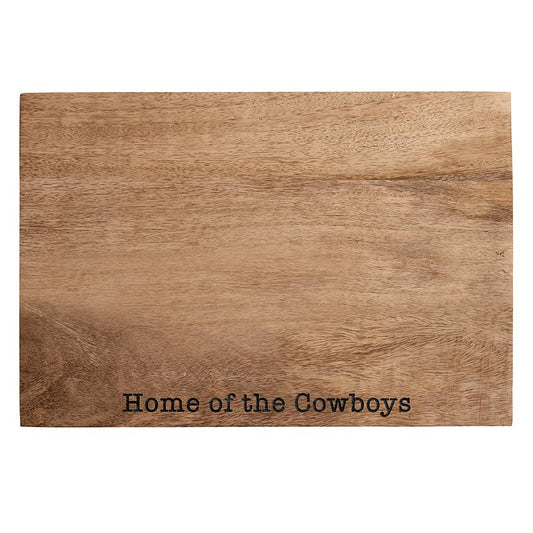 "Home of the Cowboys" Cutting Board
