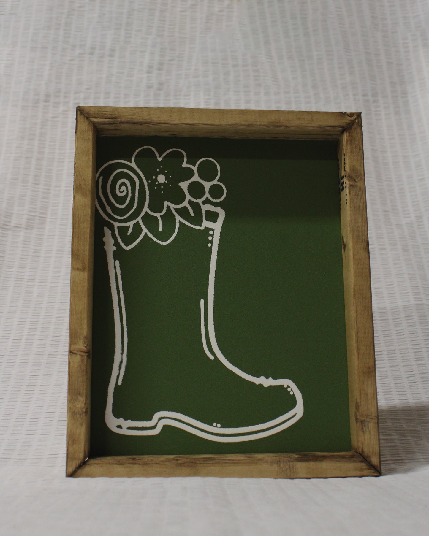Green Framed Artwork