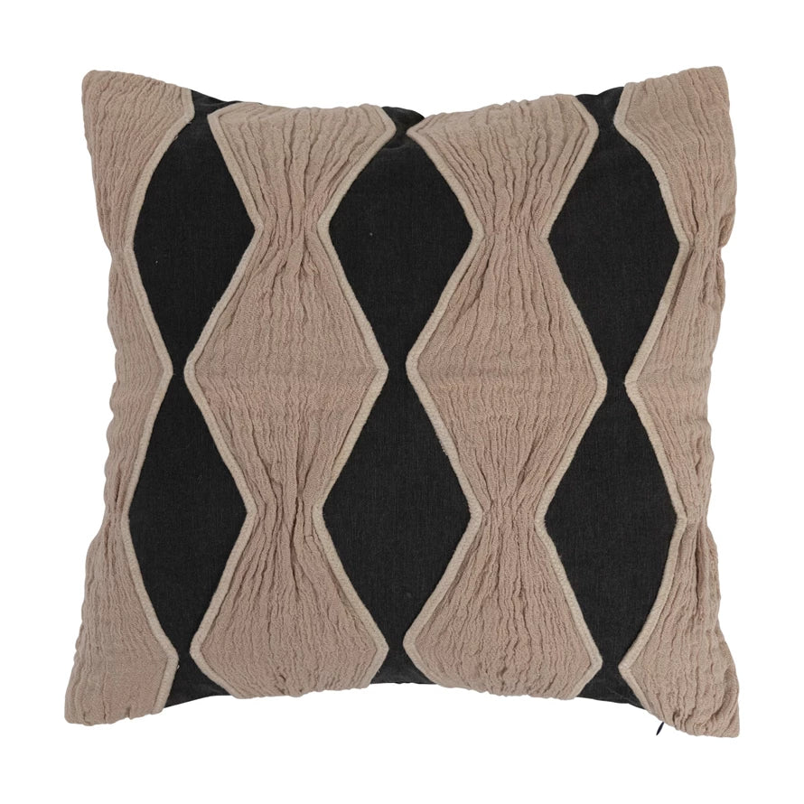 Pillow Applique & Diamond Pattern