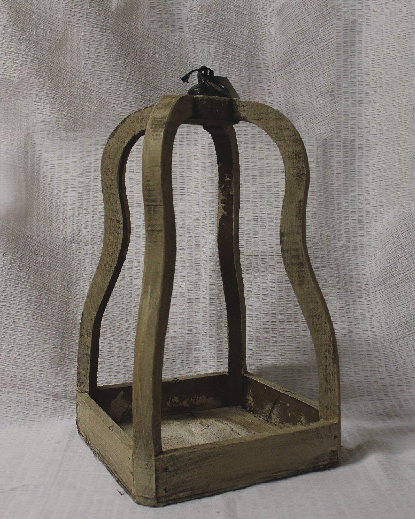 Large Light Wood Lantern