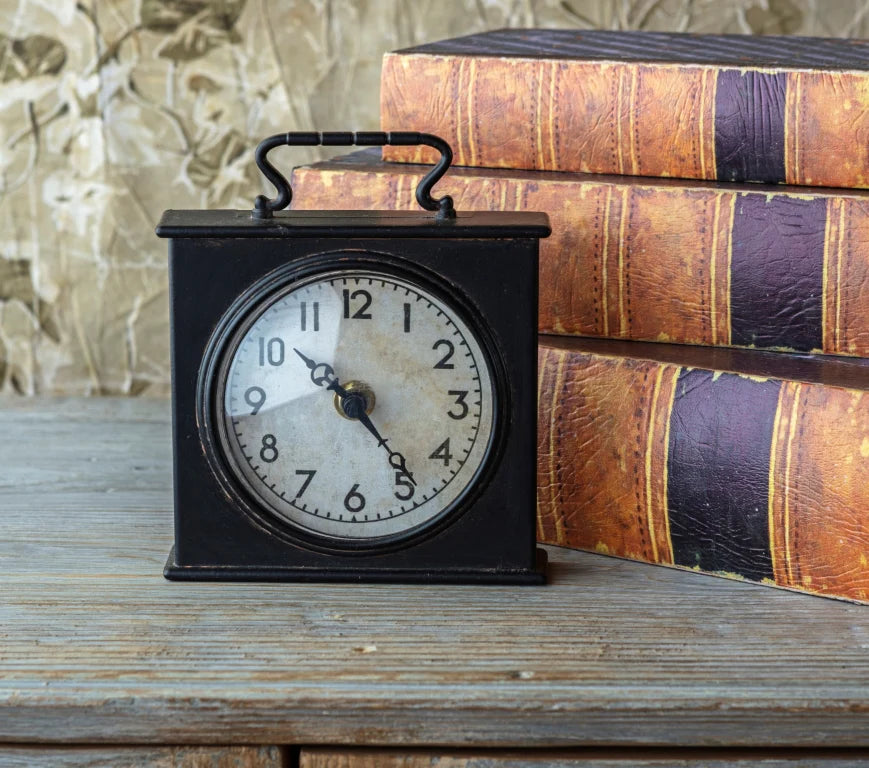 Small Metal Case Clock