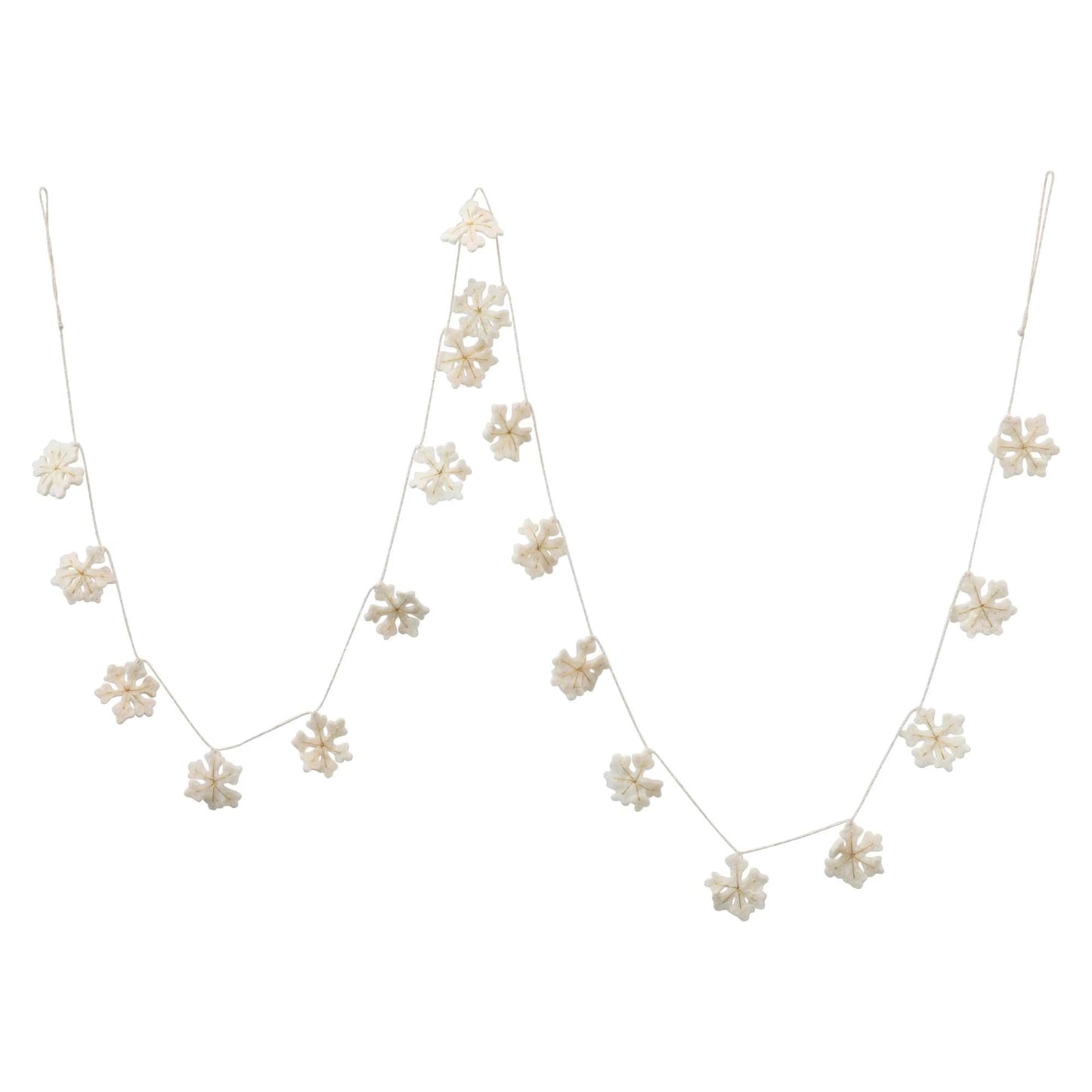 Wool Felt Snowflake Garland