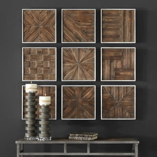 Bryndle Squares Wood Wall Decor