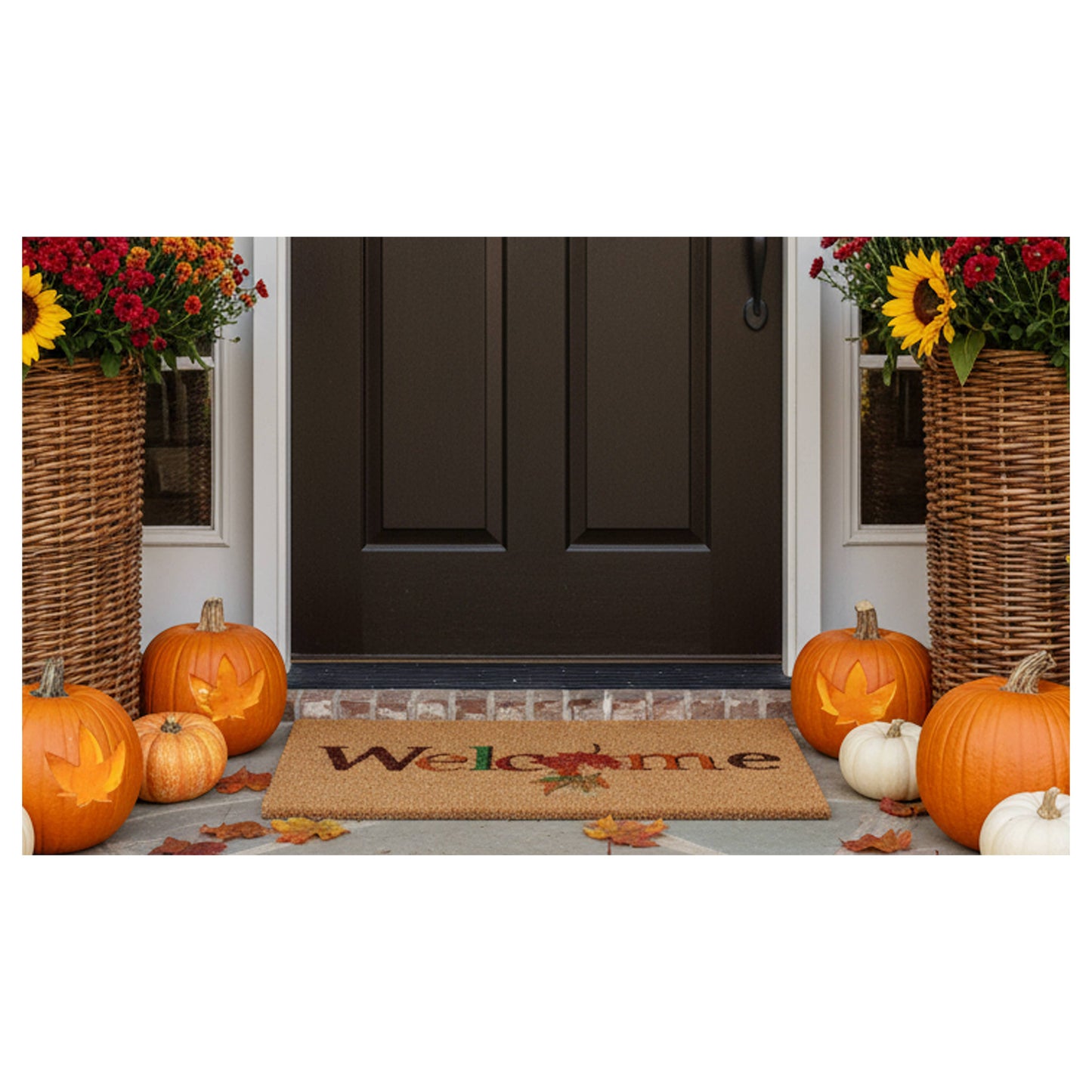 Fall Welcome Coir Doormat