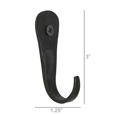 Forged Iron Black Hook