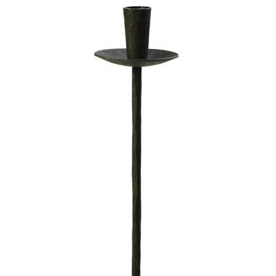 Black Iron Garden Stake Taper Holder