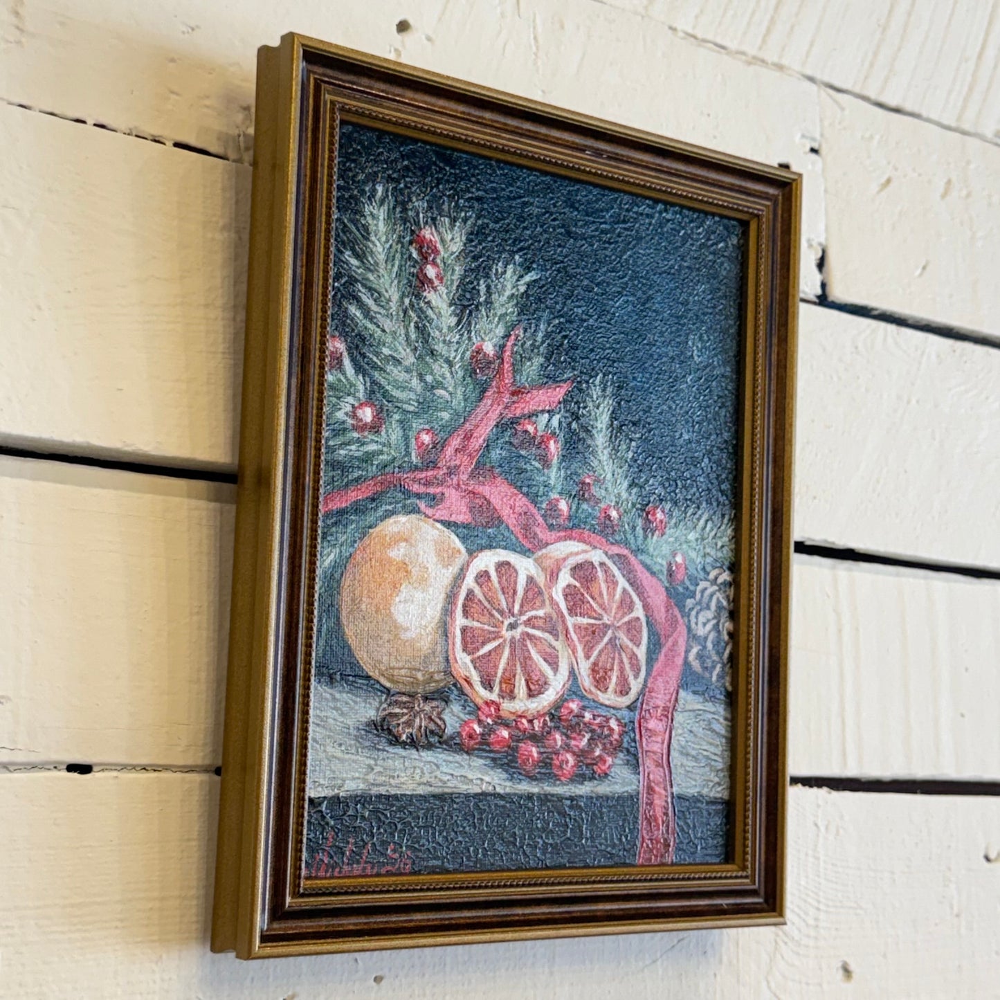 Christmas Orange Spice Hand Painting