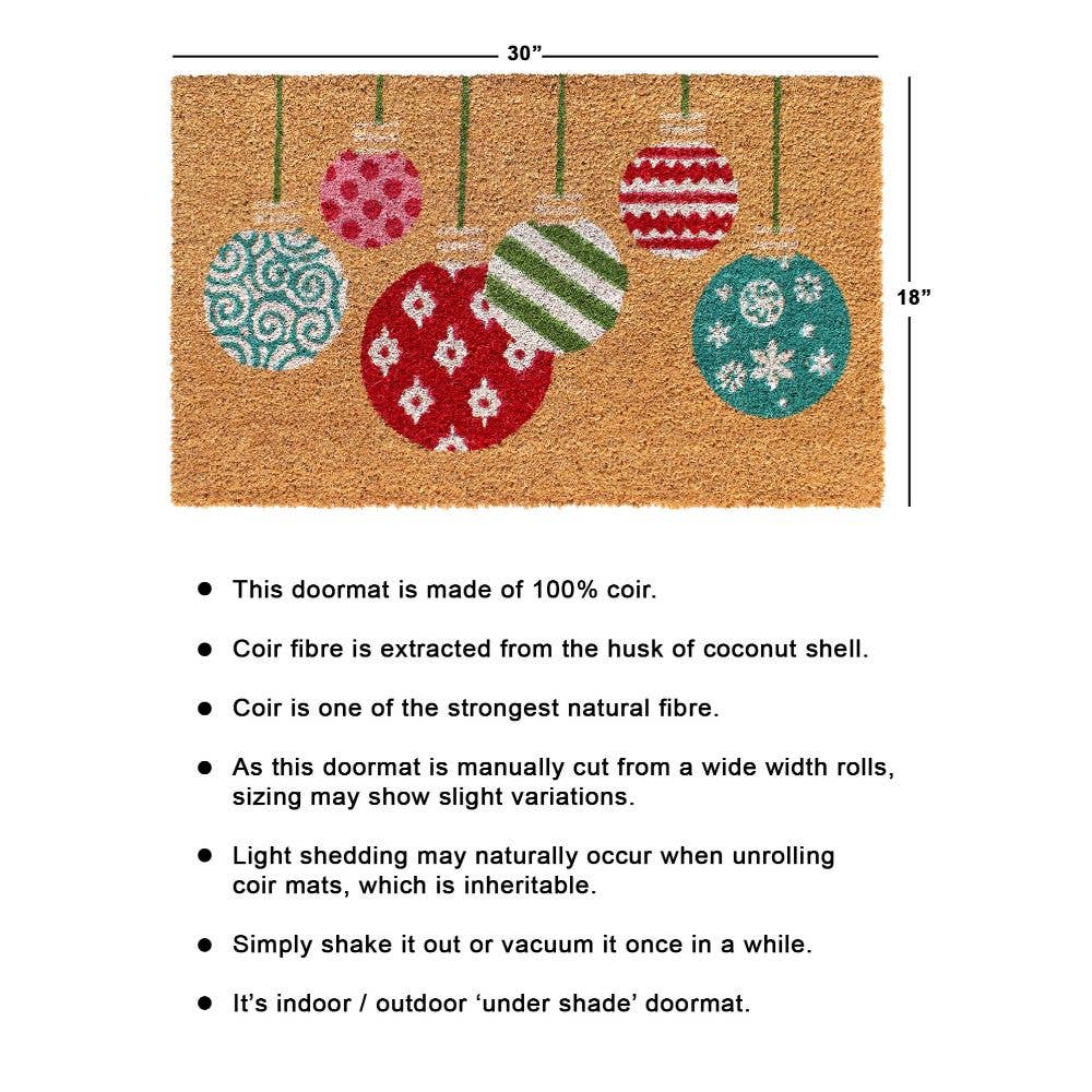 Christmas Ornaments Doormat