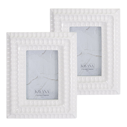 The Ros White Picture Frame in 2 sizes