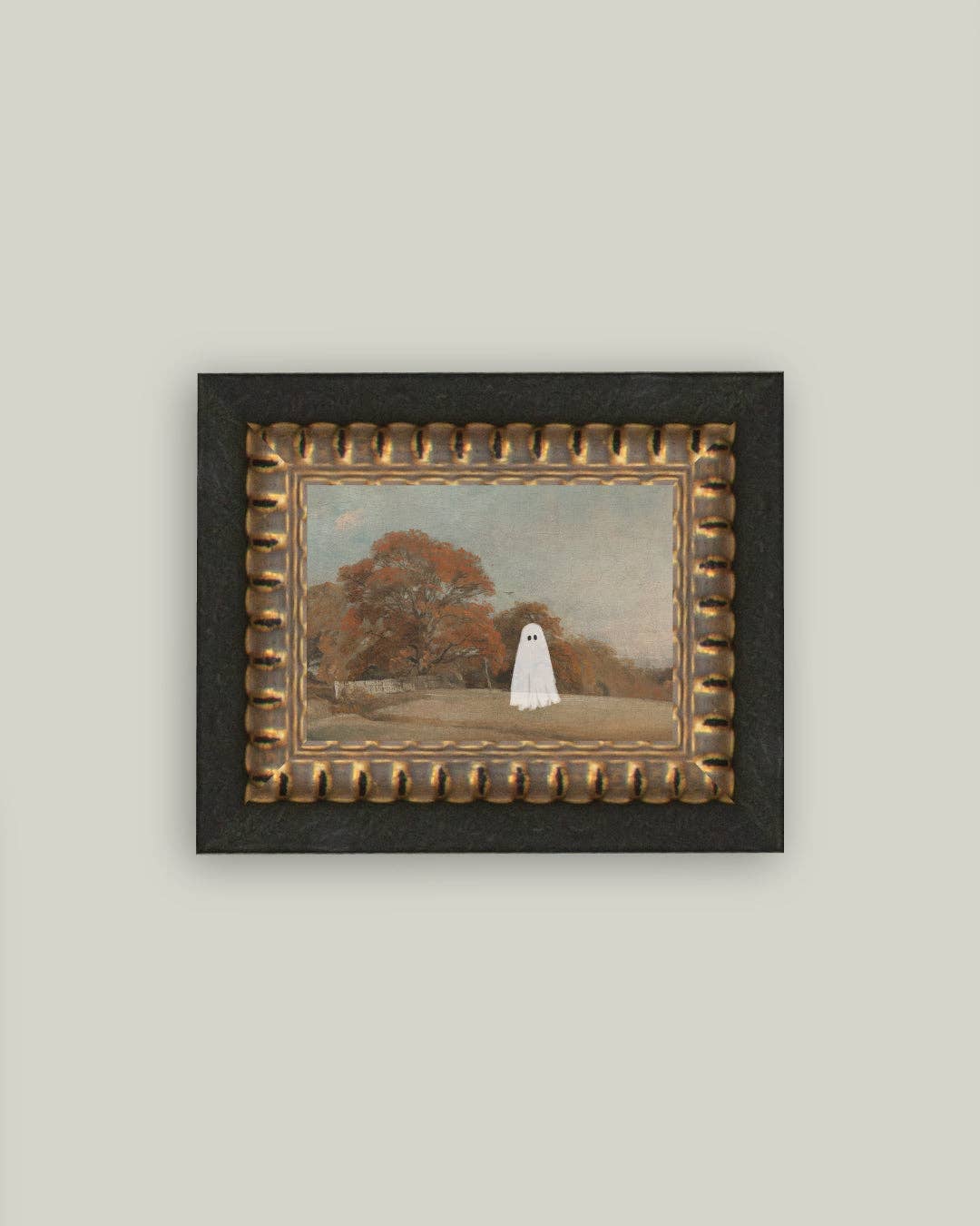 Autumn Field Ghost Framed Antique Style Art