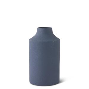 Navy Blue Matte Small Metal Vases