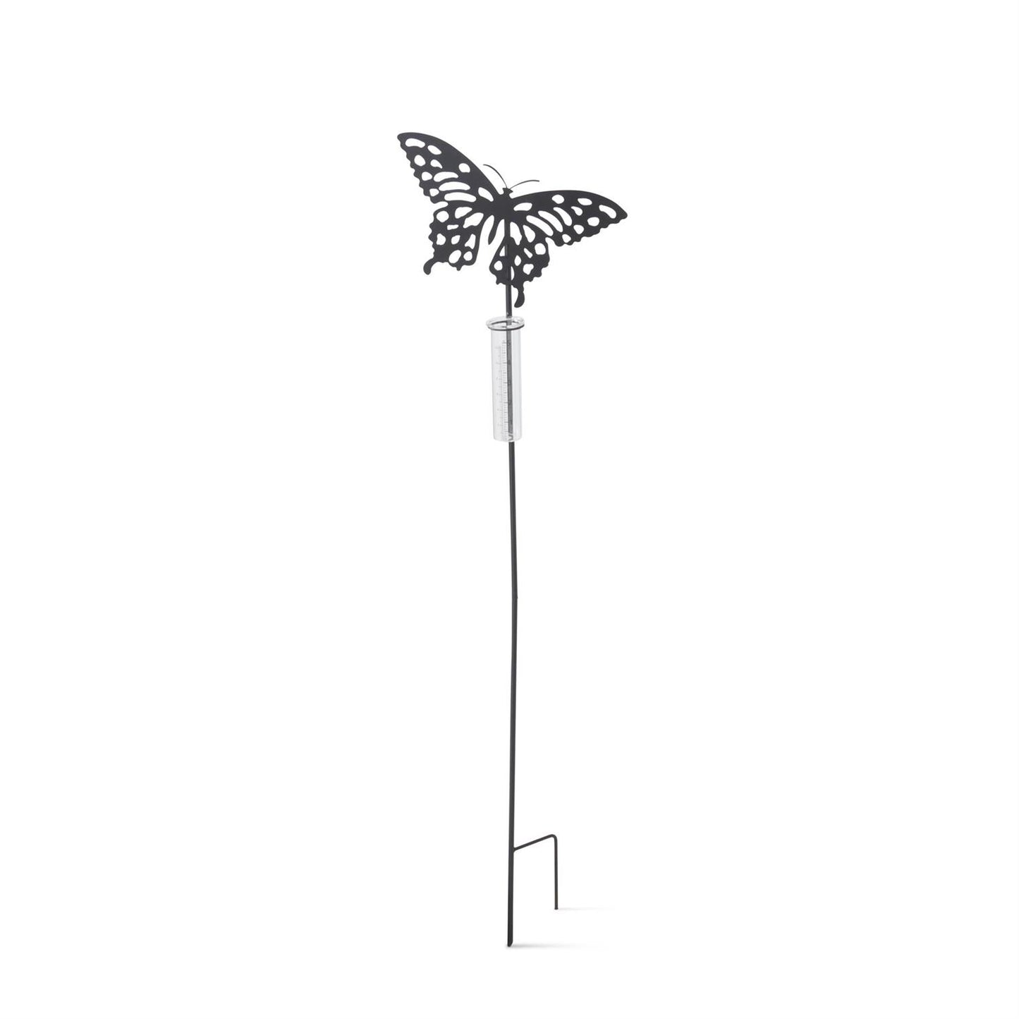 Insect Metal Cutout Rain Gauge Garden Stake