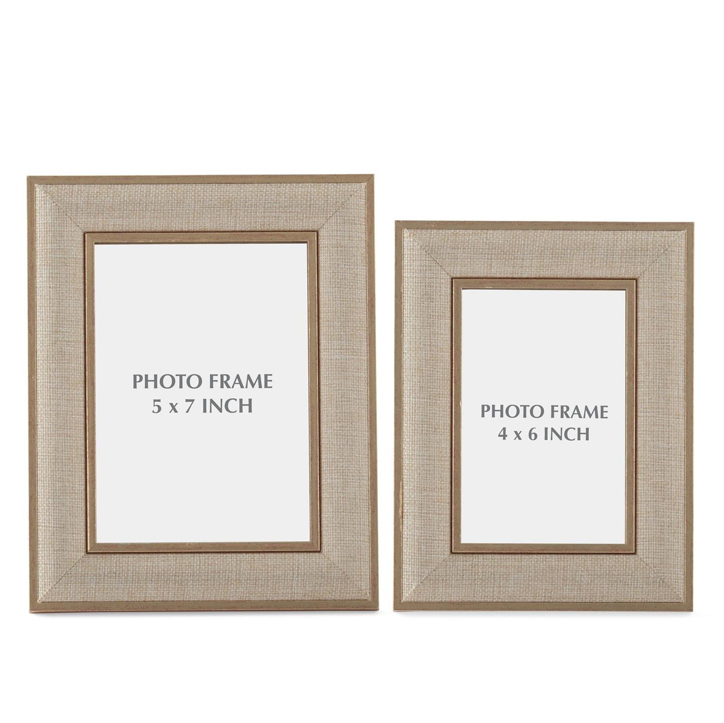 Linen Photo Frame | Gold