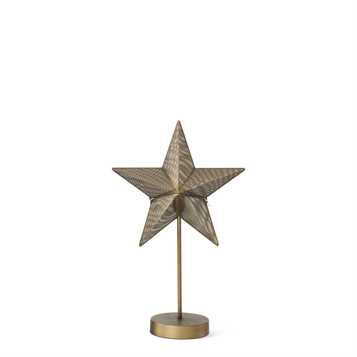 Gold Mesh Star Lamp, Two Sizes