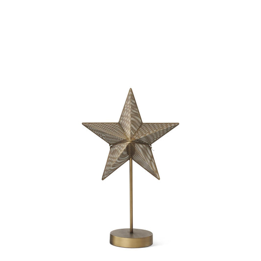Gold Mesh Star Lamp, Two Sizes