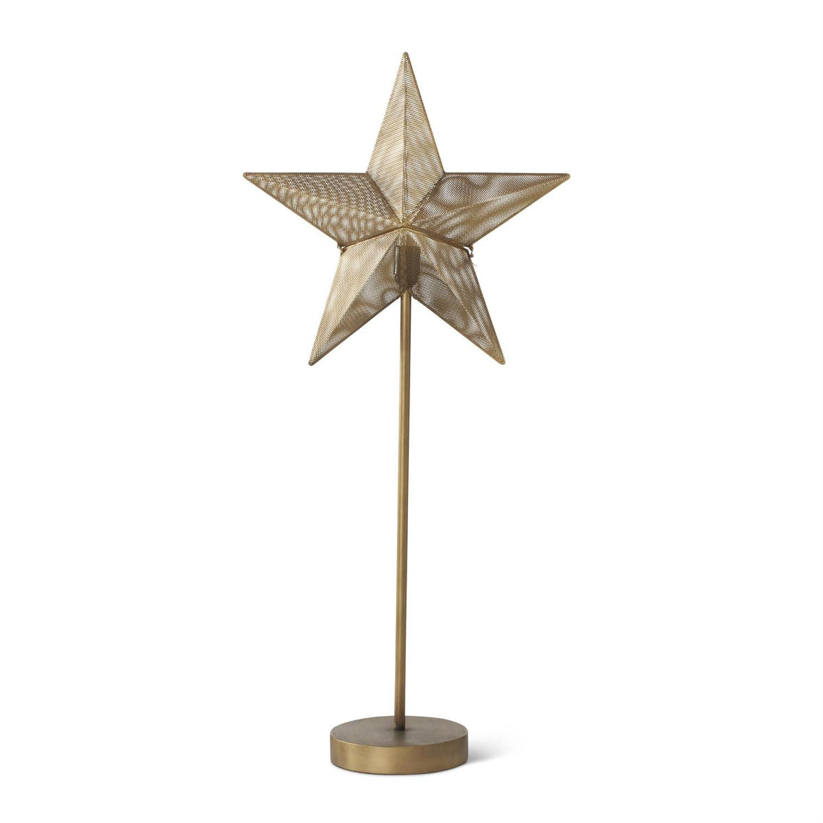 Gold Mesh Star Lamp, Two Sizes