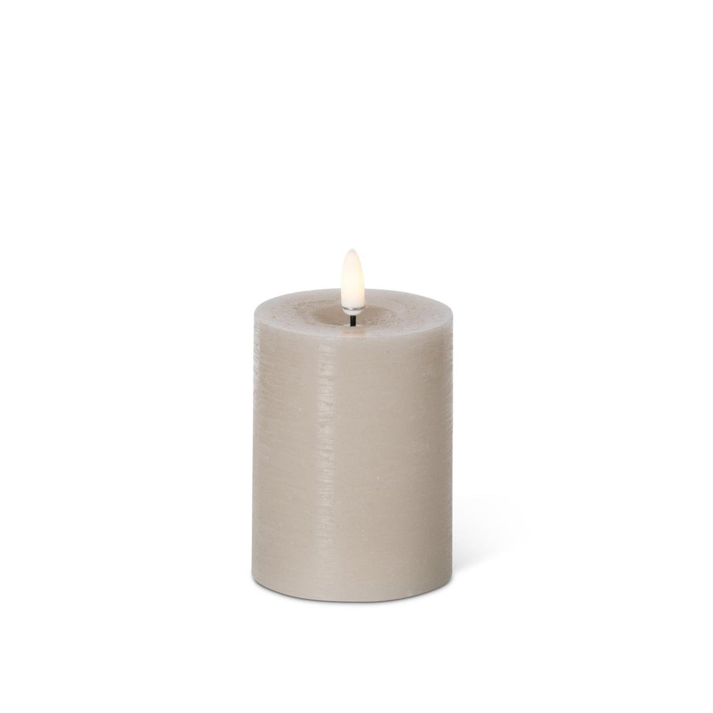 Touch-Wick LED Pillar Candle | Taupe