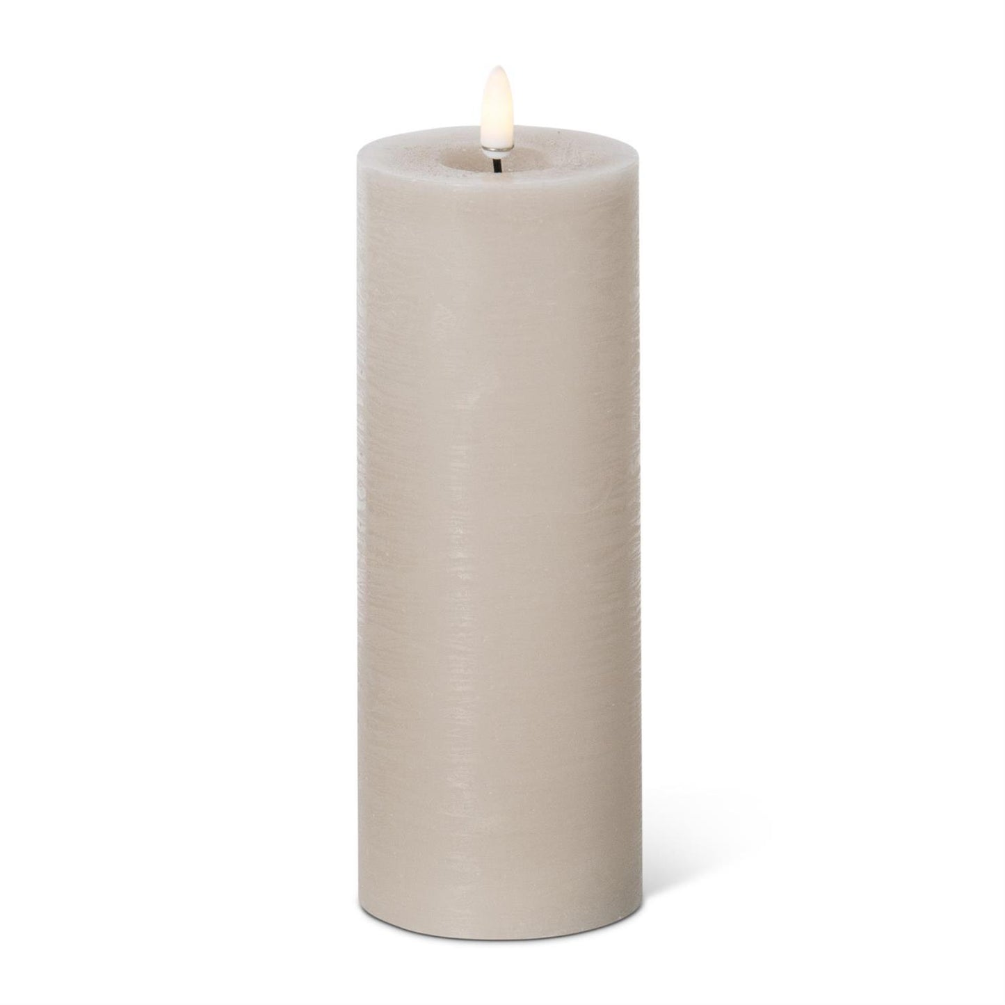 Touch-Wick LED Pillar Candle | Taupe