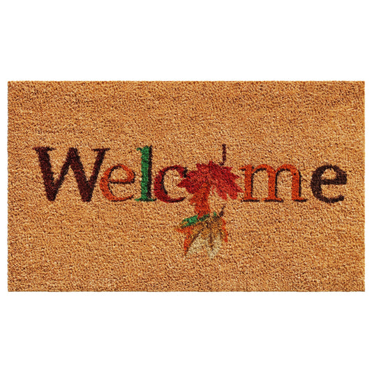 Fall Welcome Coir Doormat