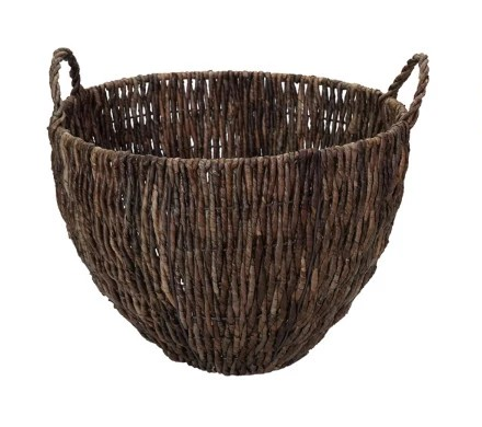 Woven Banana Leaf Baskets with Handles