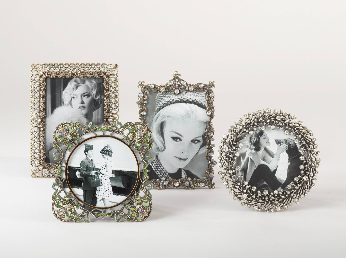 Jeweled Photo Frame - Antique Style