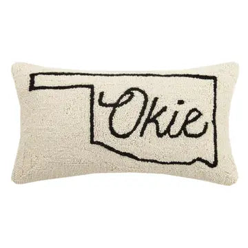 Oklahoma Hooked Pillow