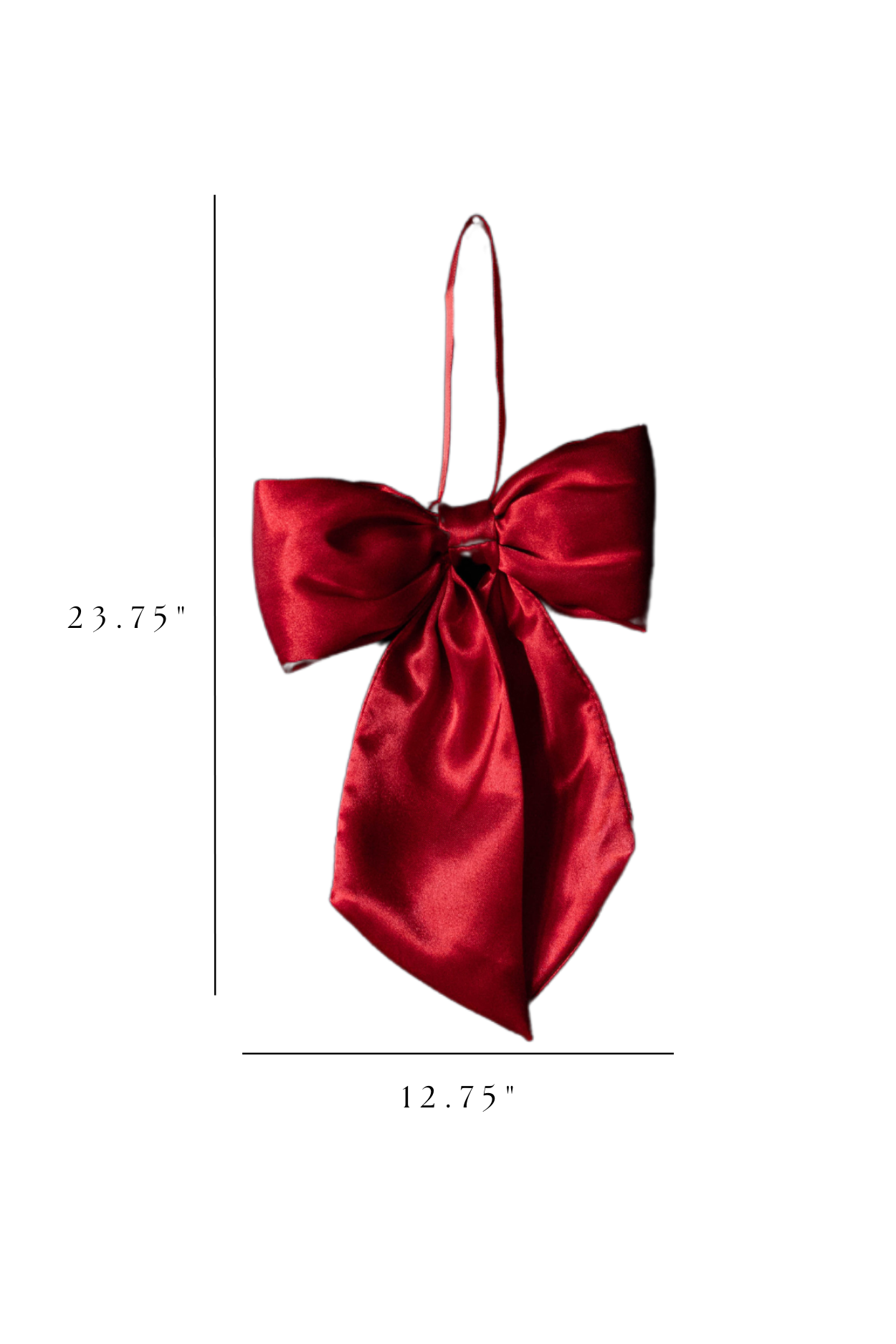 Red Satin Christmas Bows