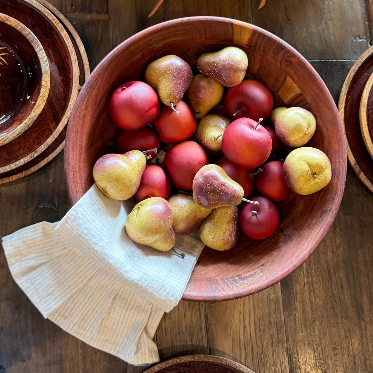 Burgundy Red Speckled Apple