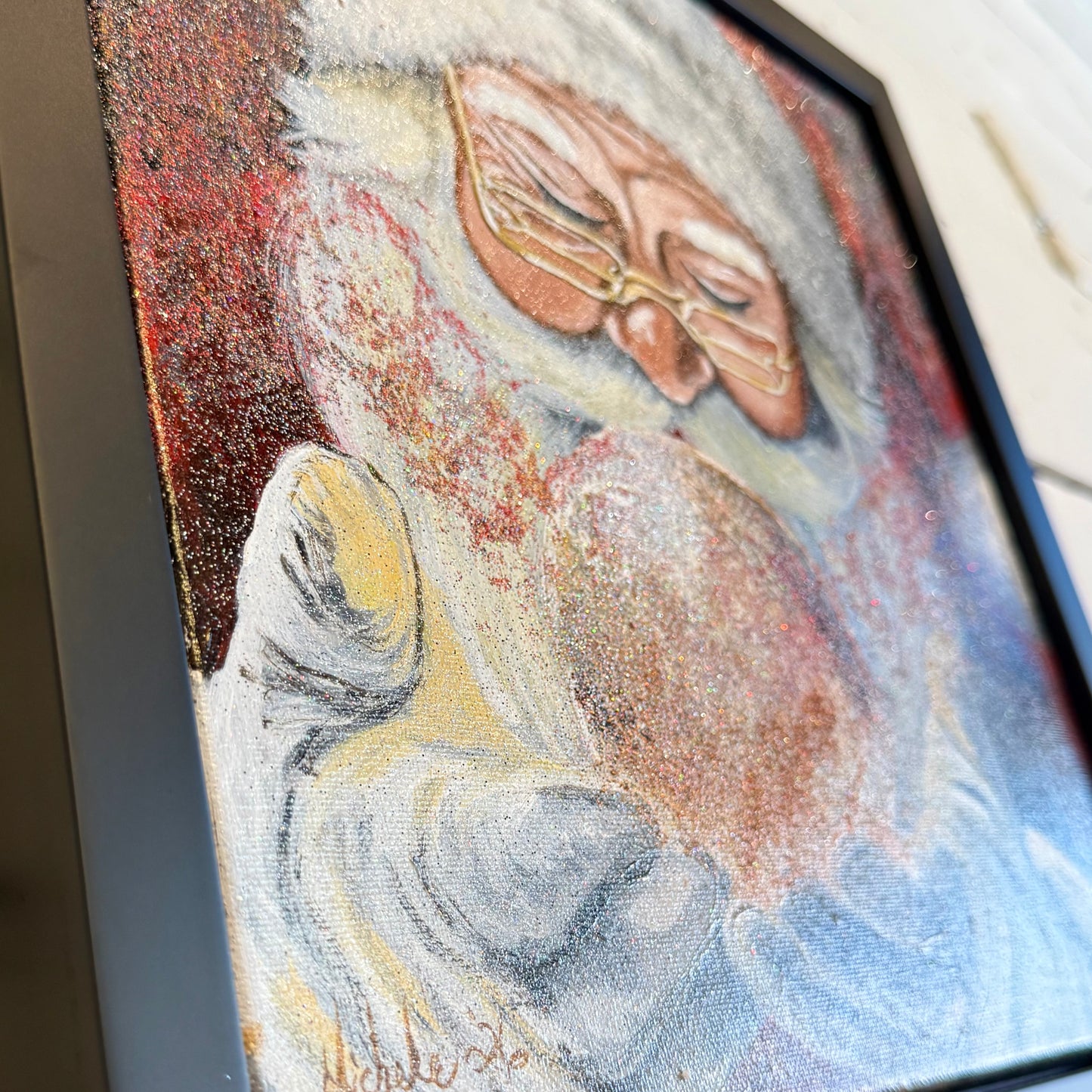 Enchanted Santa Hand Painting