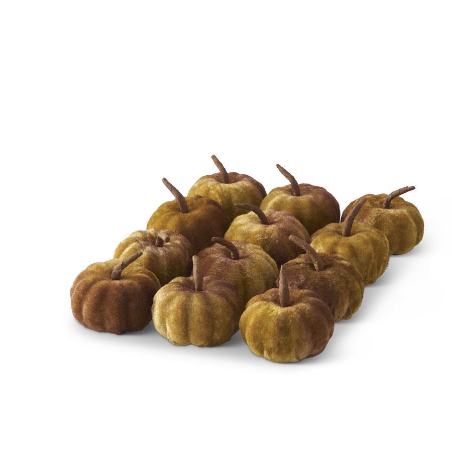 2.25" Velvet Pumpkins