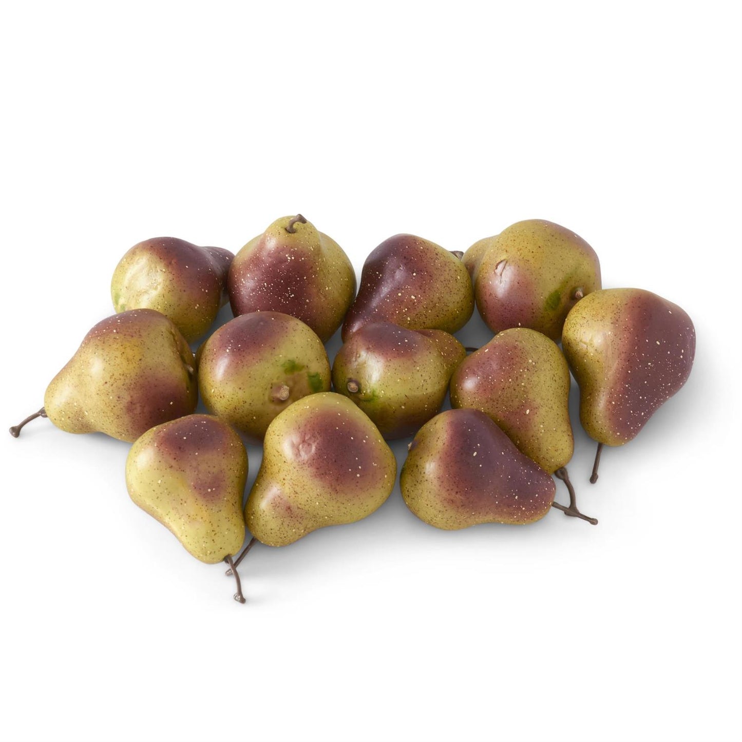 Burgundy & Green Speckled Pear
