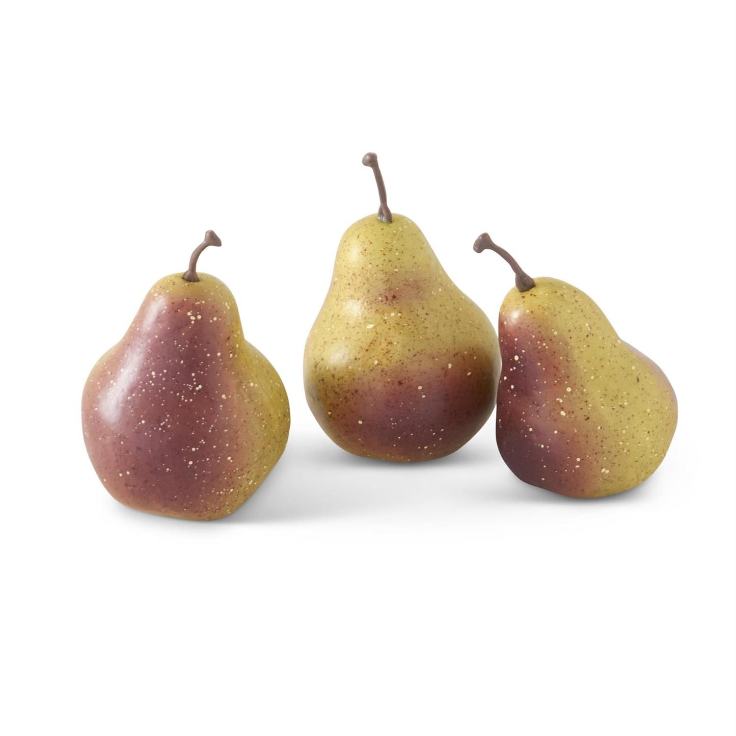 Burgundy & Green Speckled Pear
