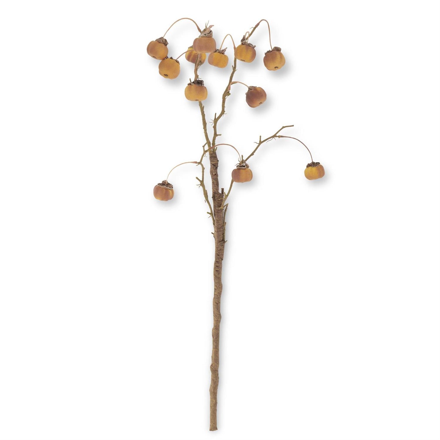 32 Inch Burnt Orange Mini Pumpkin Branch