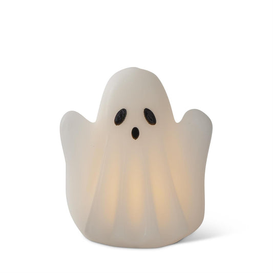 White Wax LED Ghost w/ Timer