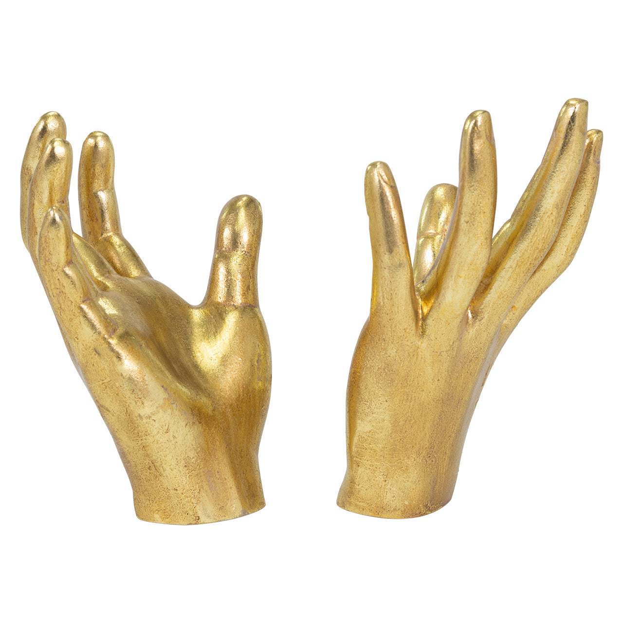 Gold Reaching Hands