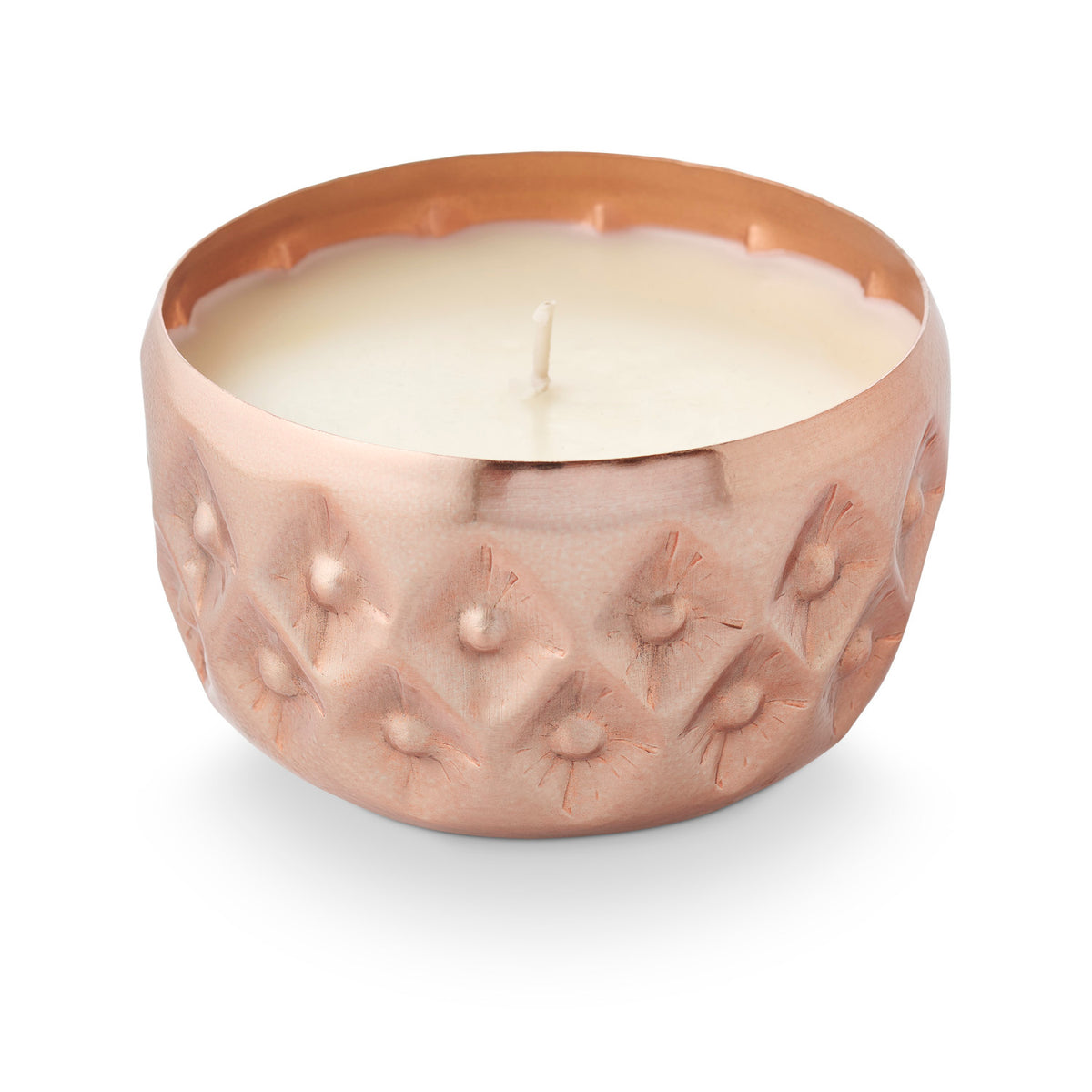 Woodfire Radiant Pressed Metal Candle