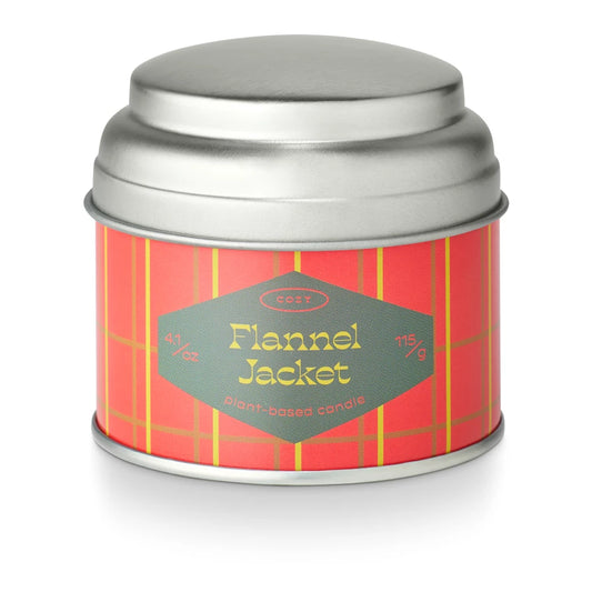 Flannel Jacket Grandpa's Tin Candle