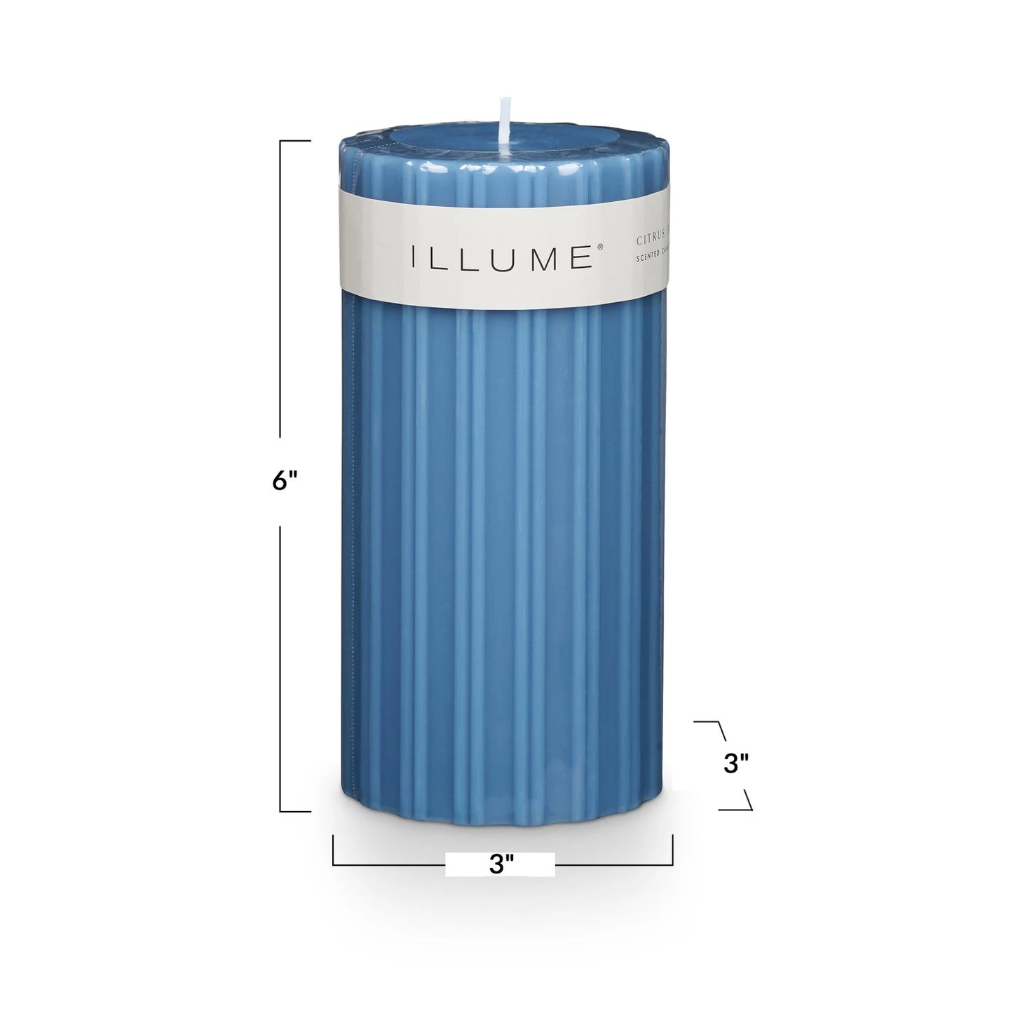 Citrus Crush Fragranced Pillar Candle