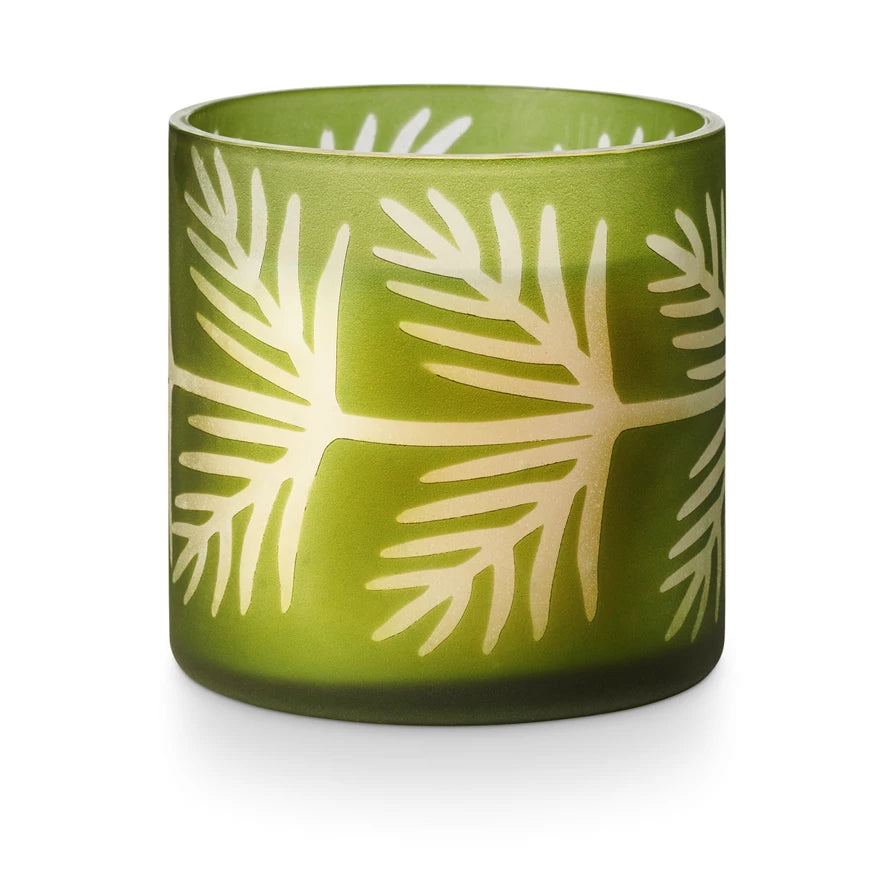 Balsam and Cedar Pine Glass Candle