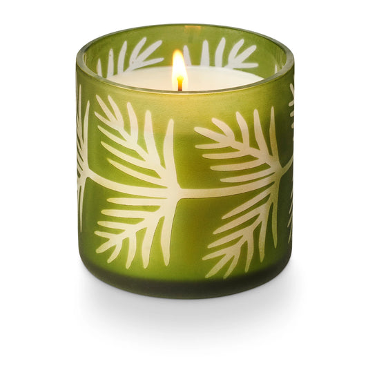 Balsam and Cedar Pine Glass Candle